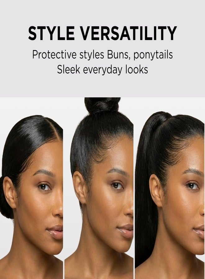 Style Factor EDGE BOOSTER Hideout Hair Pomade Stick | Strong Hold & Edge Concealer for Flyaways, Hair & Roots | Sleek Buns, Ponytails & Color Coverage | Black | 1.76oz - Image 4